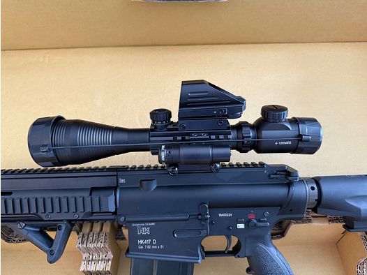 Umarex Heckler & Koch HK470GBB inkl. 4-12x50 Zielfernrohr beleuchtet Entfernungsmesser