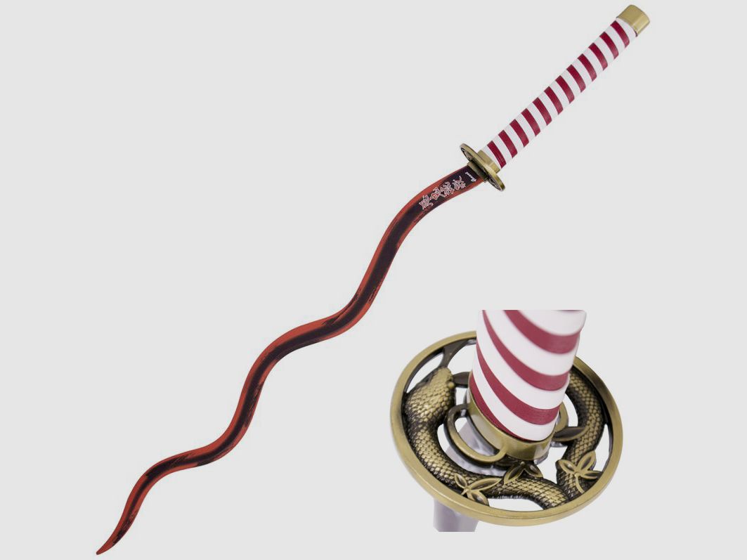 Katana Obanai Iguro mit roter Klinge