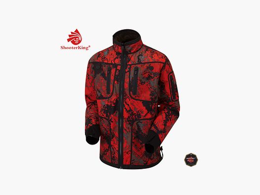 SHOOTERKING Softshell Jacke Forest Mist Red