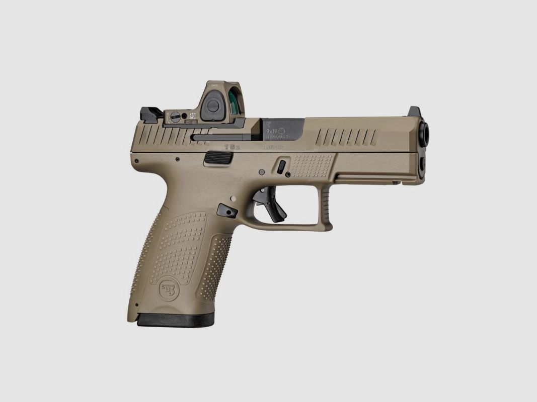 CZ Pistol P-10 C OR FDE 9mm Para + Mount + Shield Reflex, image 6 of 8