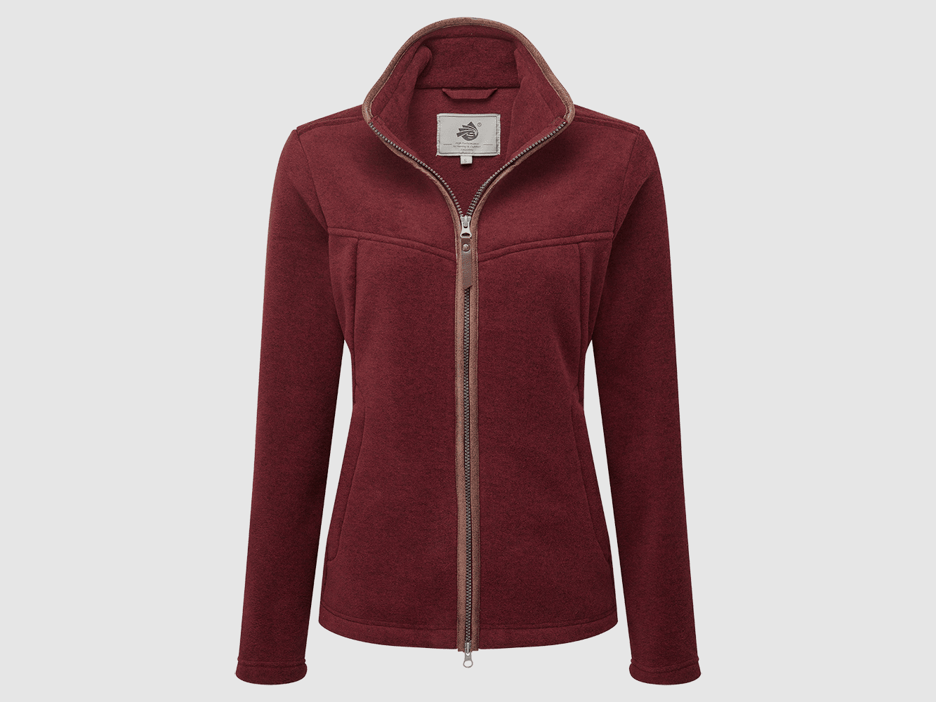 Shooterking Oxford Polartec fleece jacket burgundy women’s, image 1 of 7