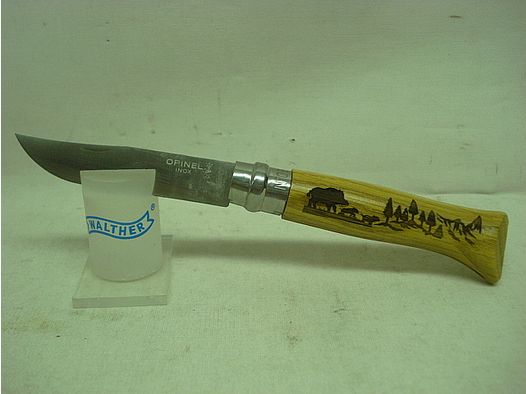 Knife No 08 - carved wild boar motif