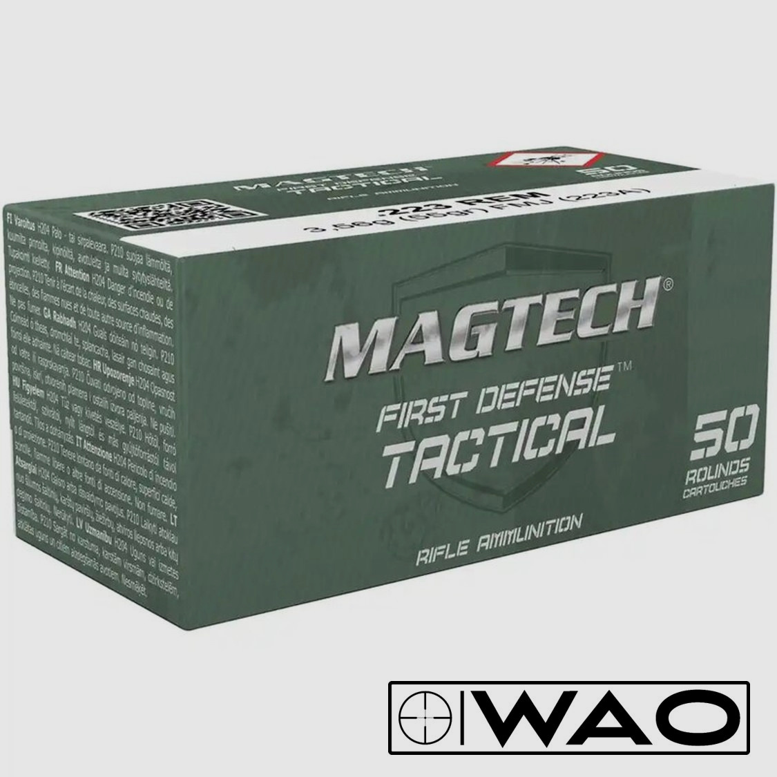 Magtech .223 Rem. FMJ 3,6g/55grs. Táctico *1000 disparos*
