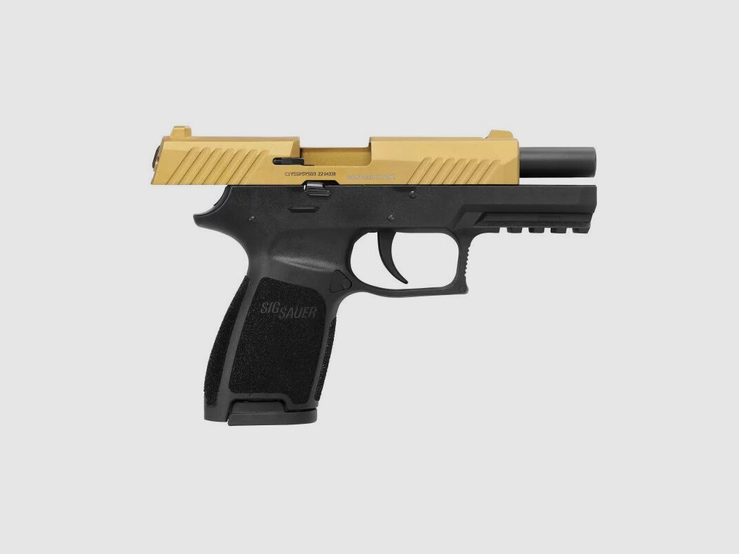 Sig Sauer Schreckschuss Pistole P320 Gold - 9mm P.A.K.