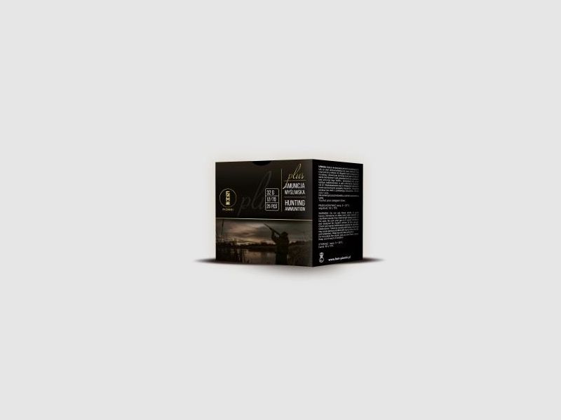 AMUN.MYŚ.PIONKI 12/70 hagelpatroon PLUS 32 g (3/0 - 4,50 mm), afbeelding 2 van 2