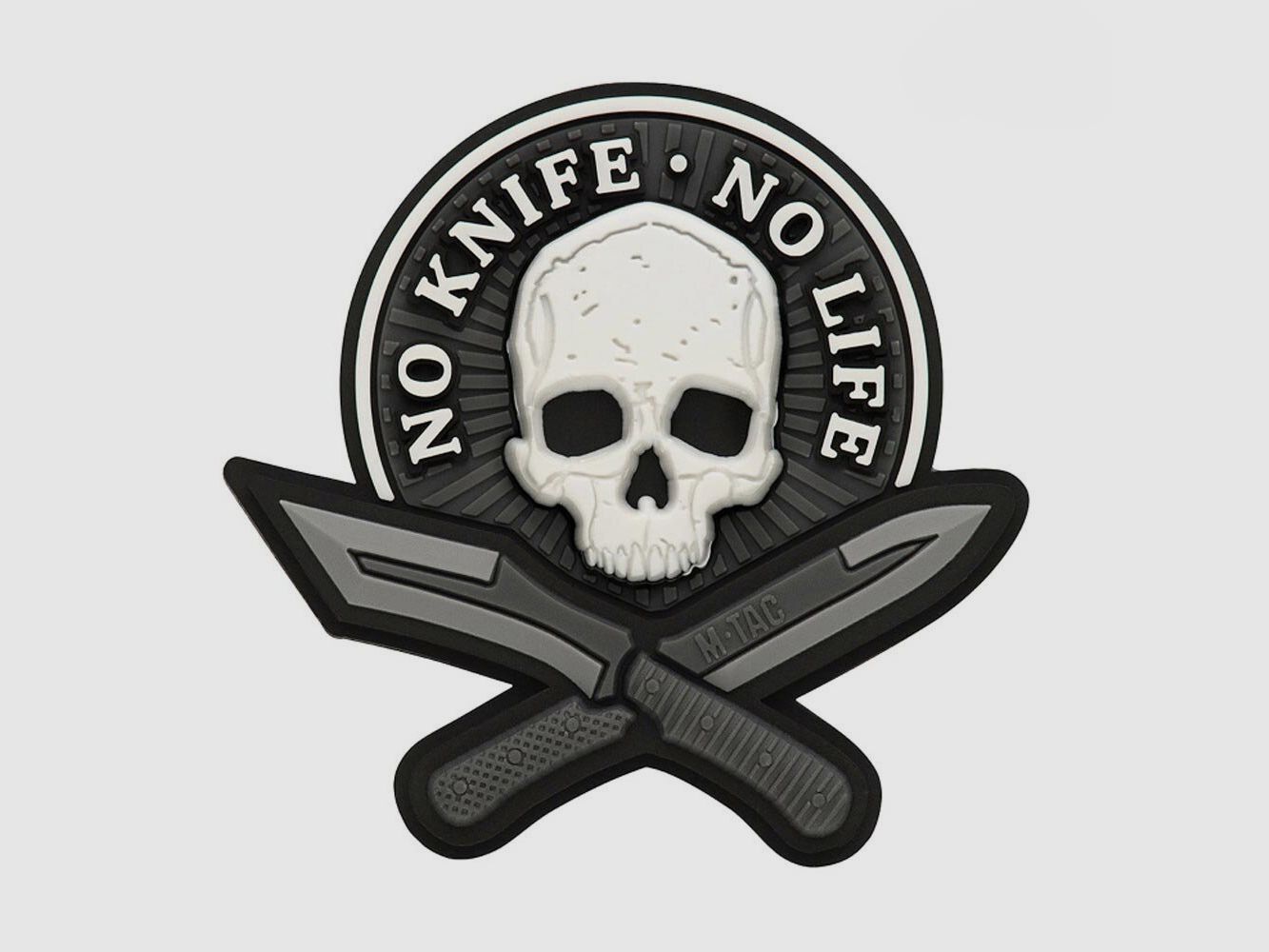 M-Tac 3D PVC Patch No Knife No Life Black