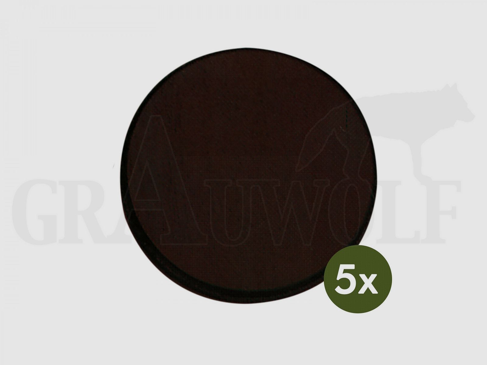Dark Oak Boar Board Round 20 cm 5 Pieces