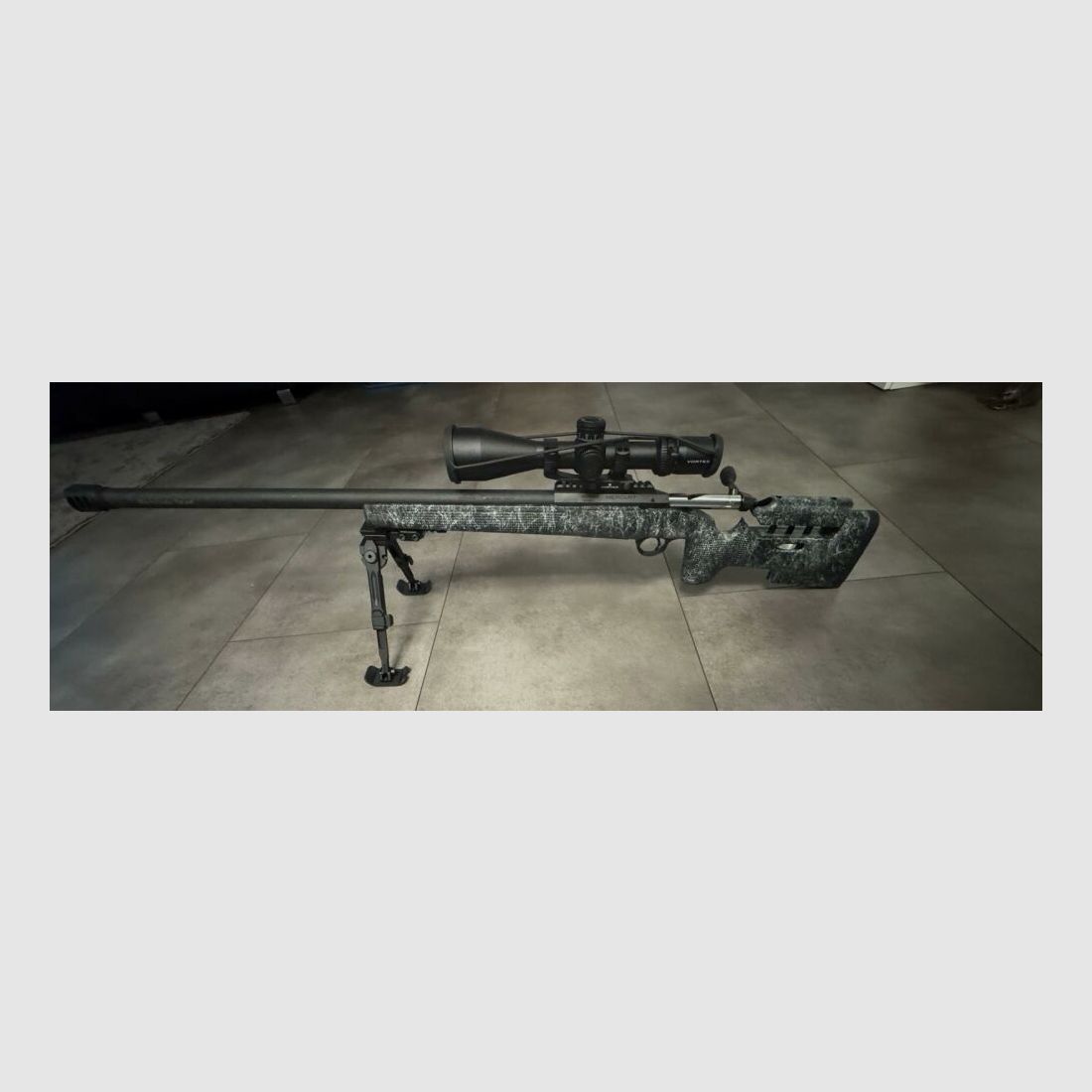 Mercury Sabatto Evo 71cm black Repetierbüchse 308Win inkl. Strike Eagle 5-25x56, Fortmeier Zweibein und Mündungsbremse