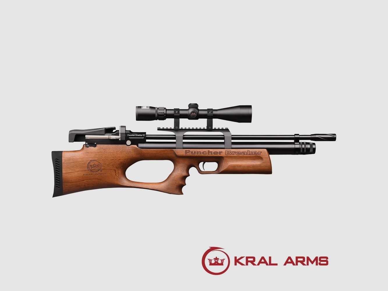 Carabine PCP KRAL Breaker. Bois cal. 4,50 mm – 24 joules