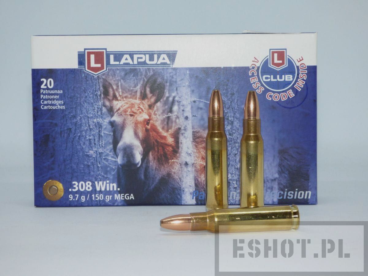 Amunicja Lapua kal.308Win MEGA 9,72g (op.20szt.), zdjęcie 2 z 2