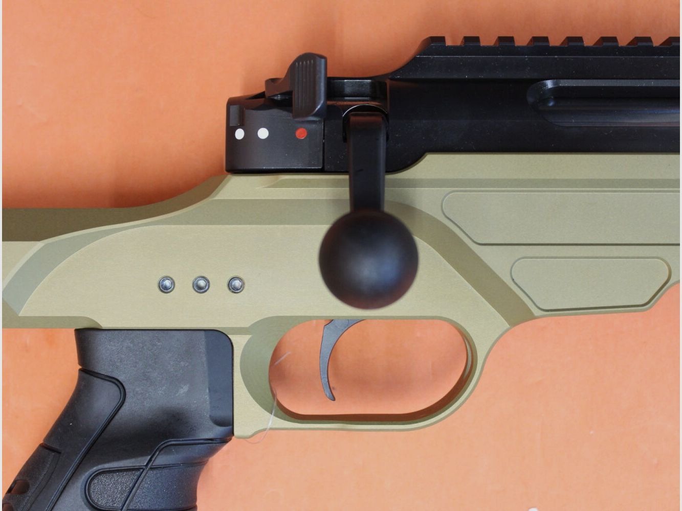 HAENEL Rep.Büchse .308Win Haenel LR/ ONE 60cm Lauf/ Mündungsgewinde M15x1/ eintellbarer Schaft/ Sandfarben