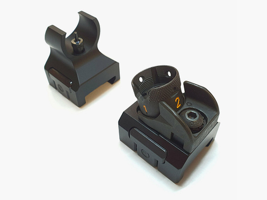 WFN Svizzera Set di mirino WFN svizzero con mirino a tamburo Heckler & Koch per Picatinny ad esempio MR308 / MR223 ecc.