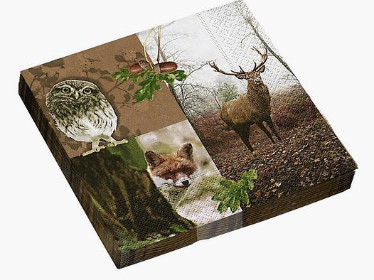 Servietten mit Jagdmotiv