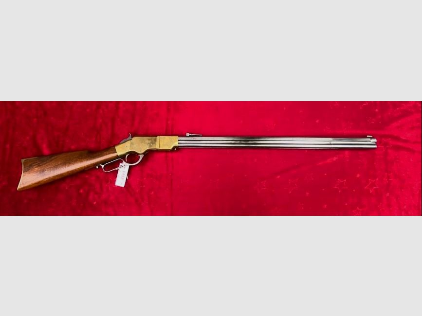 HEGE Uberti 1860 Henry Sonderserie mit Messingsystem und Lauf in White Finish Rifle Kal. 44/40 One of One Thousand