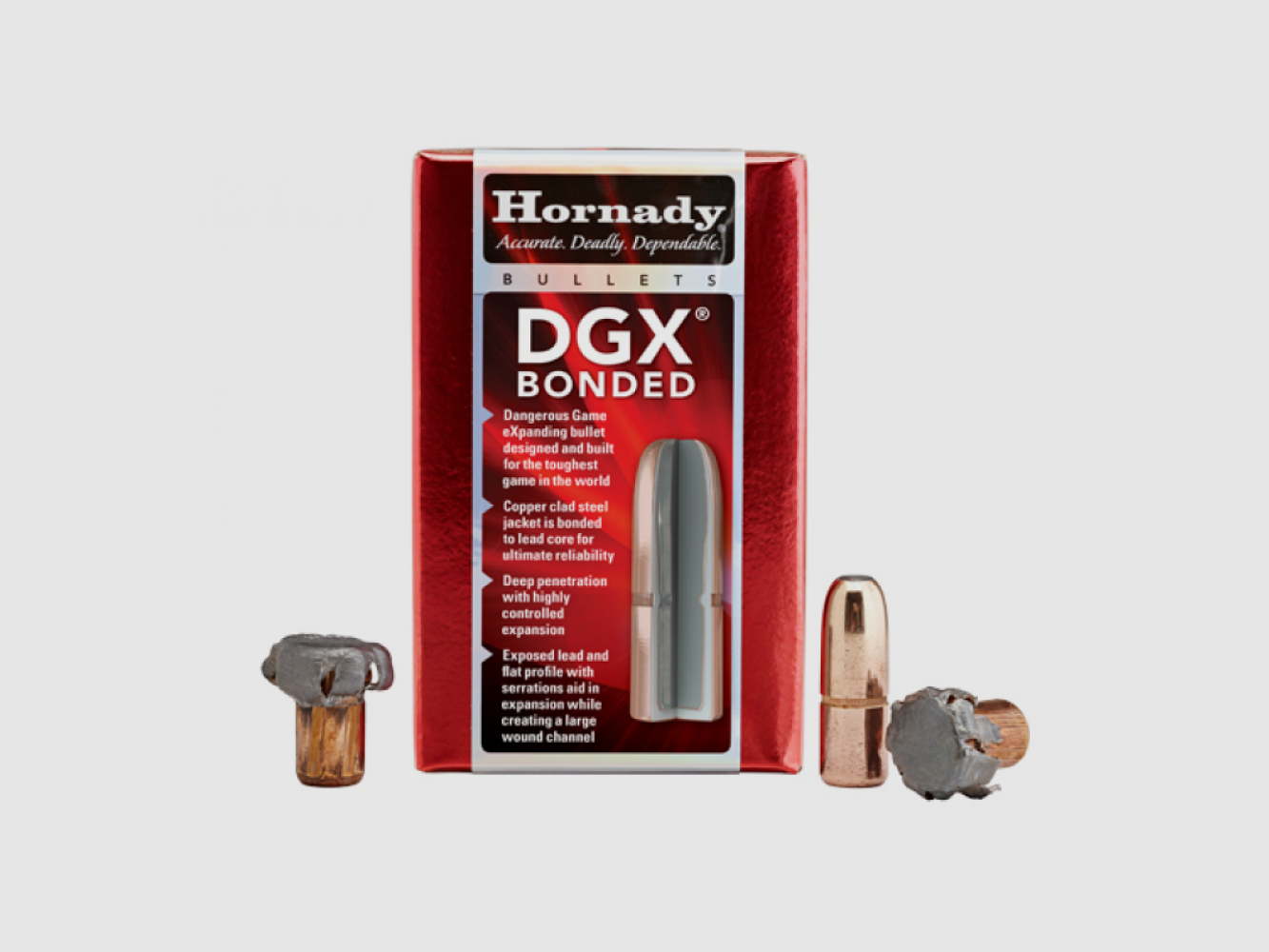 .458 Geschosse Hornady DGX Bonded 500 gr VE50