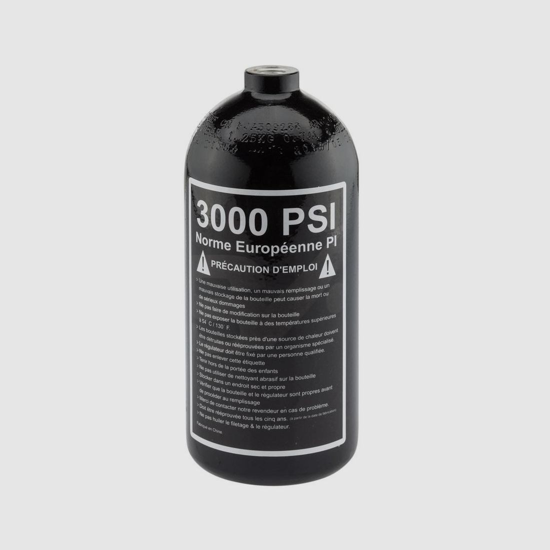 Aluminium Druckluftflasche 0,8L Sport Attitude - Leicht und Robust - Sichere Druck - Für Leistungsstarkes Paintball, Bild 1 von 2