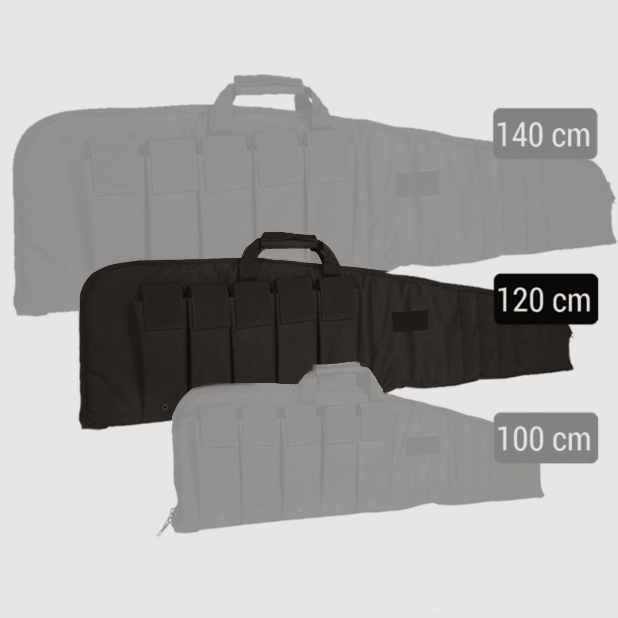 Transporttasche 120cm für Wurfgerät SCHWARZ