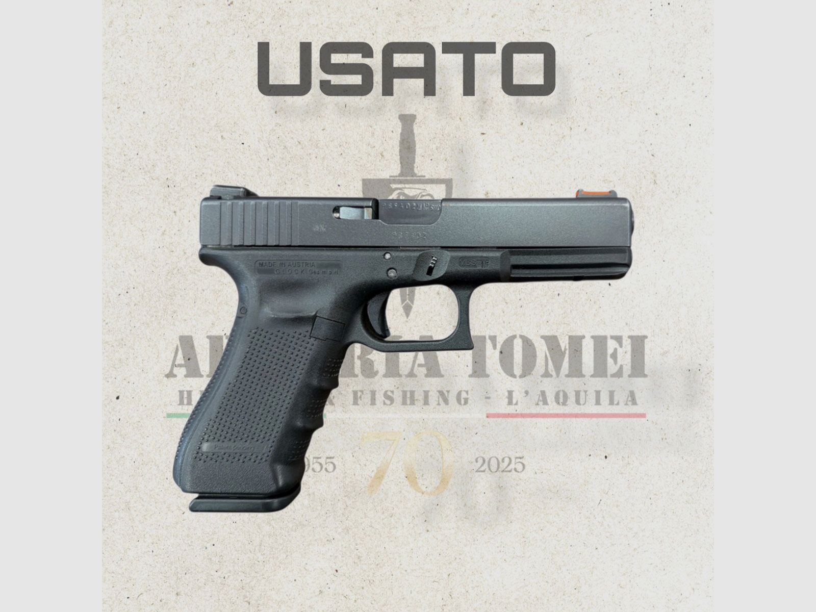 UTILISÉ – PISTOLE – GLOCK MOD. 17 Gen 4 cal. 9×21, image 2 sur 3