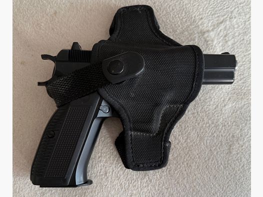 Bianchi Holster Beltslide Gr. 15, Nylon schwarz, verstellbar, für CZ75, M75, Tanfoglio u.ä. 