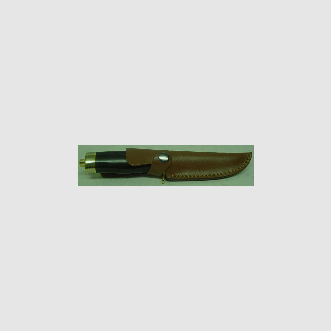 Damascus 67-layered, solid - Ebony handle with leather sheath