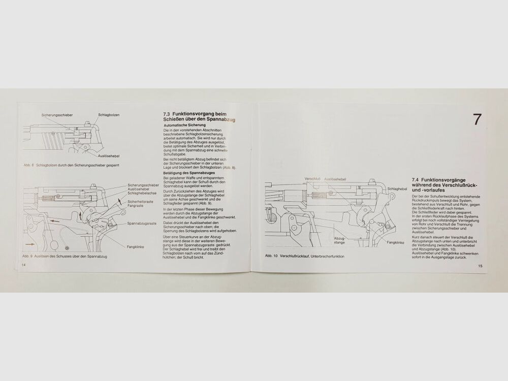 SIG Sauer descrizione breve e manuale d'uso per la pistola P6 / P225 9mm x 19 stato leggermente usato, immagine 4 di 6