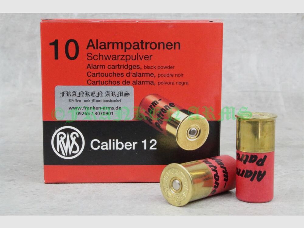 Cartouches d'alarme RWS Cal. 12