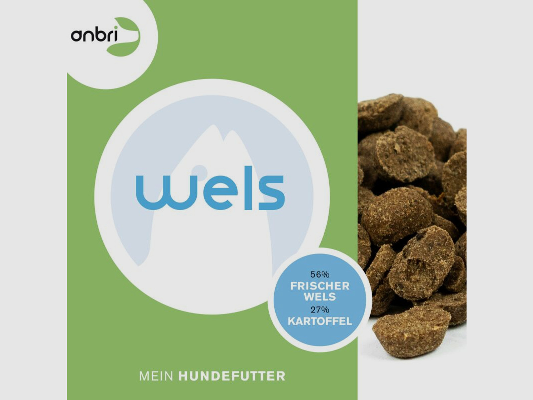 anbri gebackenes Hundetrockenfutter Frischer Wels mit Kartoffeln