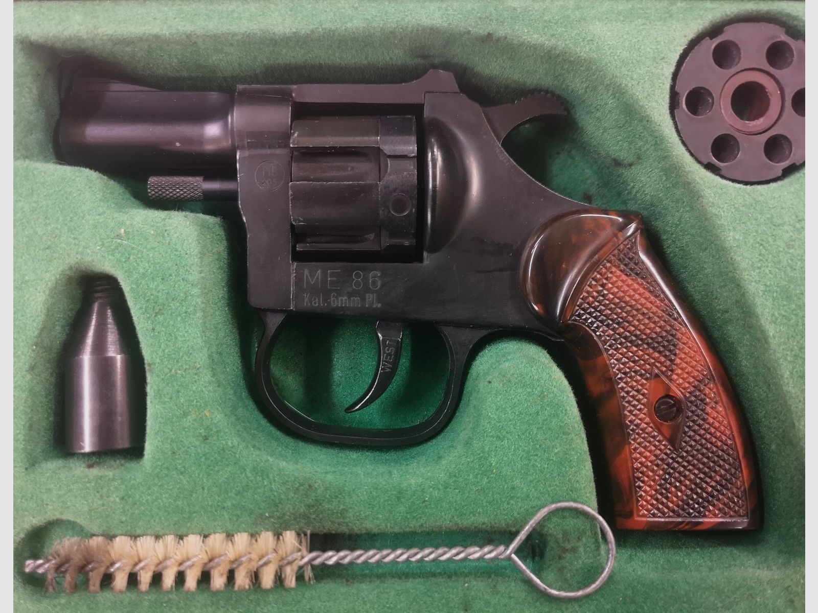 ME 86 Revolver 6mm Flobert mit Wechseltrommel .22  "Sahnestück"