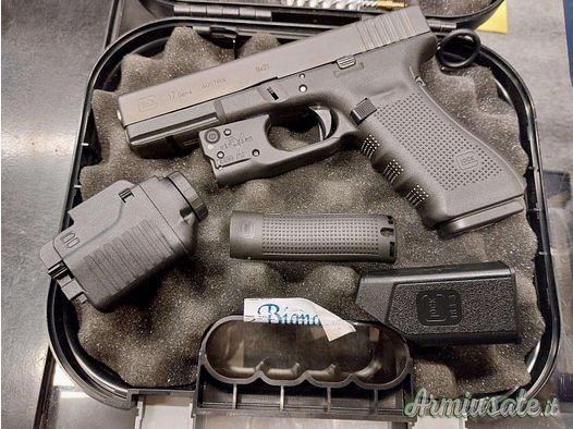 Glock Pistola 17 gen 4 Cal.9×21 -Kit Tattico