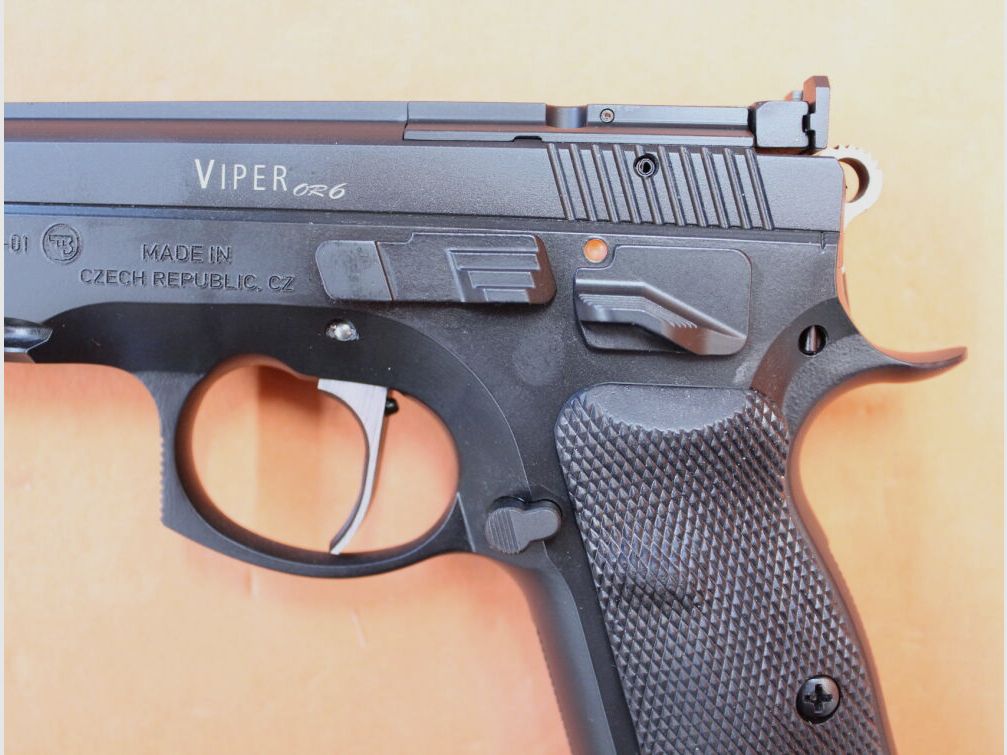 CZUB Armes Oschatz Ha.Pistolet 9mmLuger Armes Oschatz SHADOW Viper OR6 6"/150mm Canon/Visée Sportive/Prêt pour Optiques
