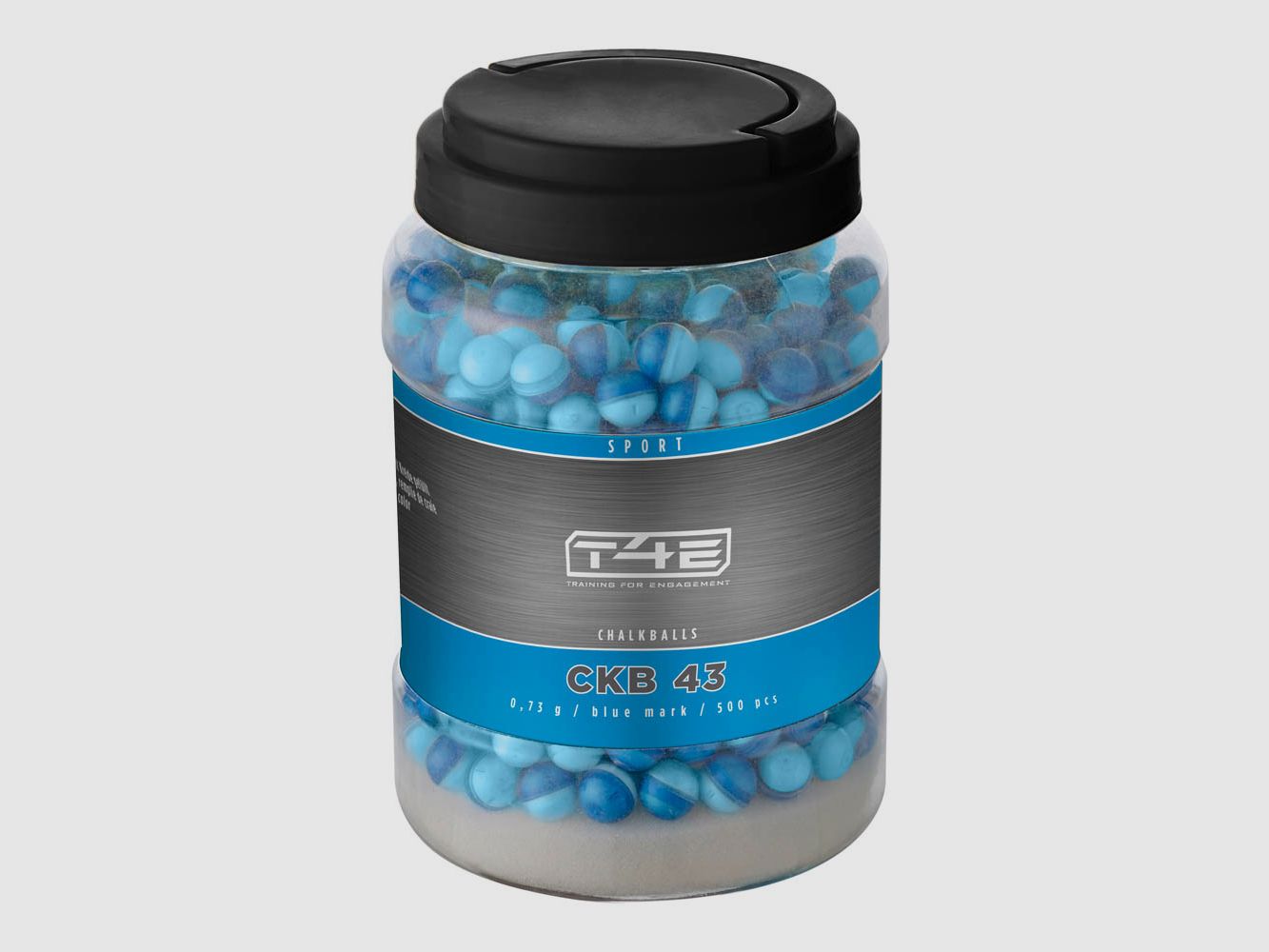 T4E Sport CKB 43 Chalkballs 500 Schuss Kaliber .43 Bluemark