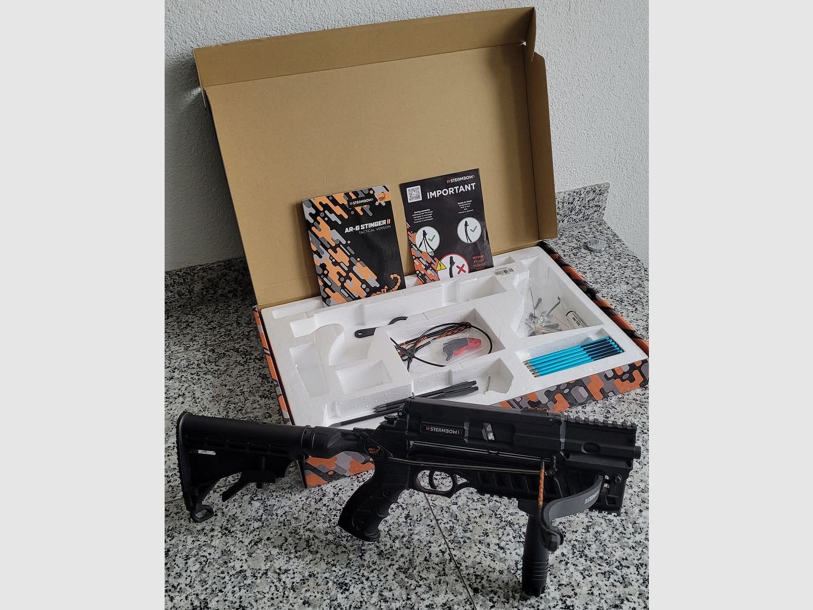 Steambow Repetierarmbrust AR-6 Stinger II Tactical 55 lbs