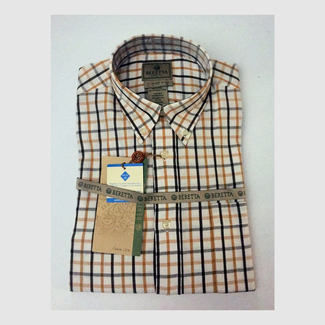 BERETTA CAMICIA DIP DRY LU21 7549 289 GIALLA/MARRONE, immagine 5 di 6