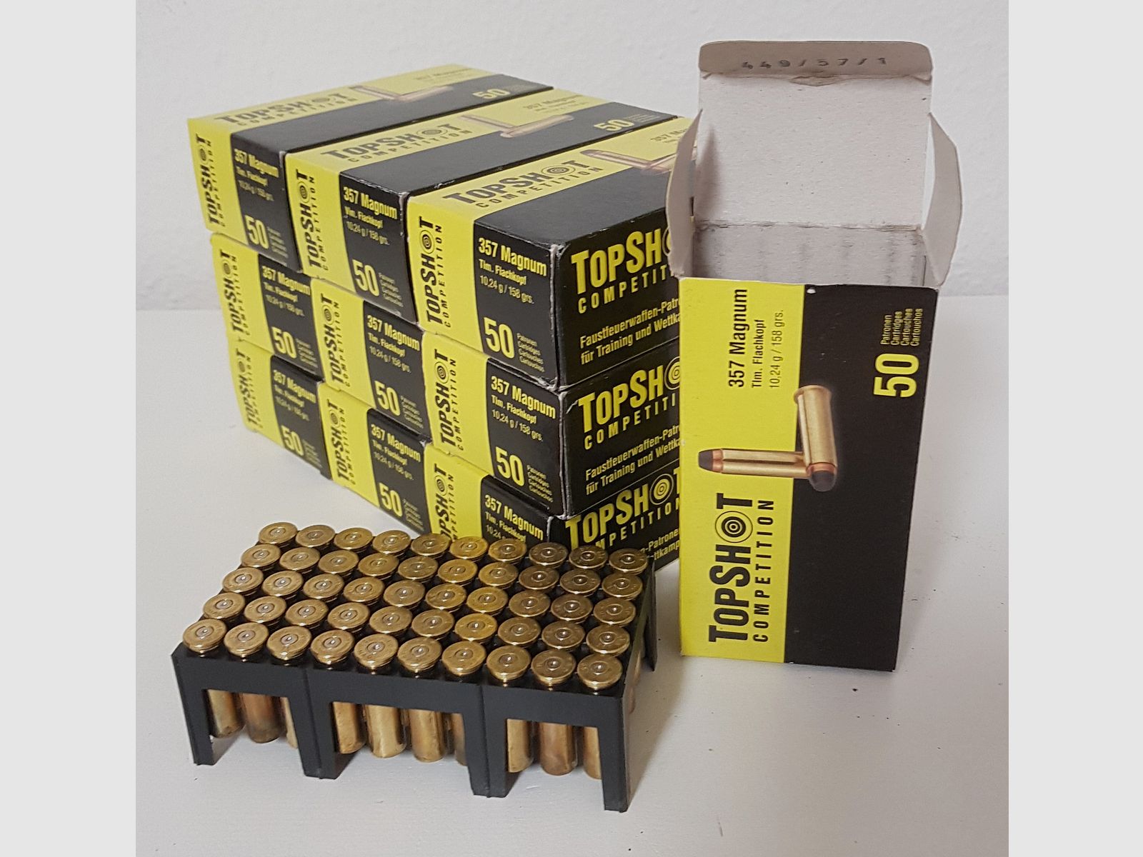 Patroonhulzen, .357Mag, TopShot, 500 stuks, inclusief verzending binnen Duitsland