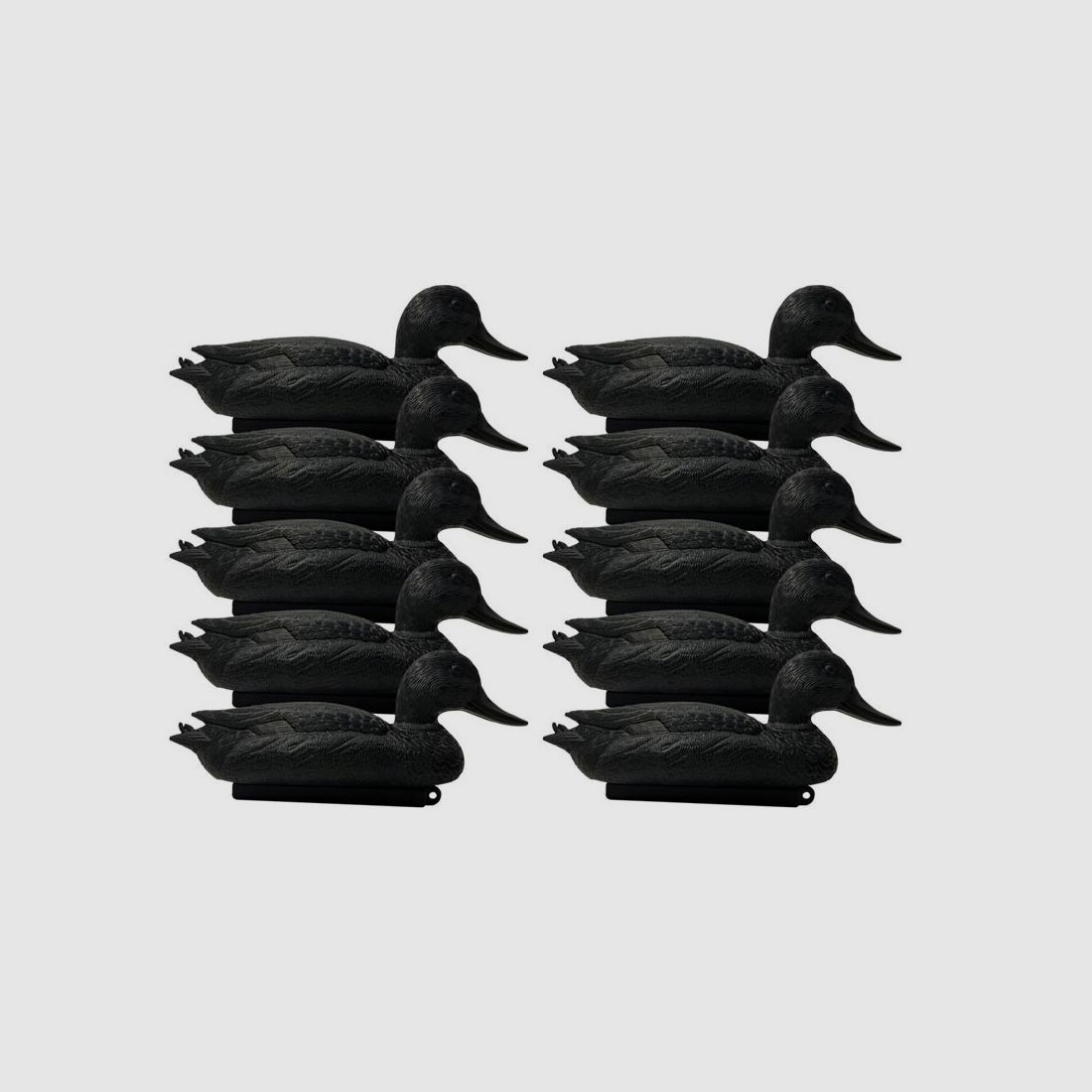 Schwarze Entenform x10