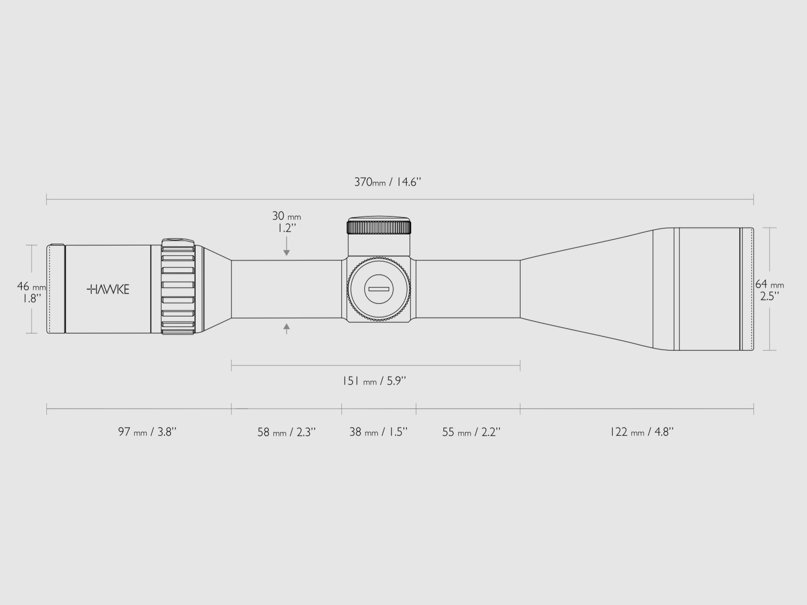 HAWKE 16440 ENDURANCE 30 FD 4,5-27x56 SF LR2 FD 20X ABSEHEN