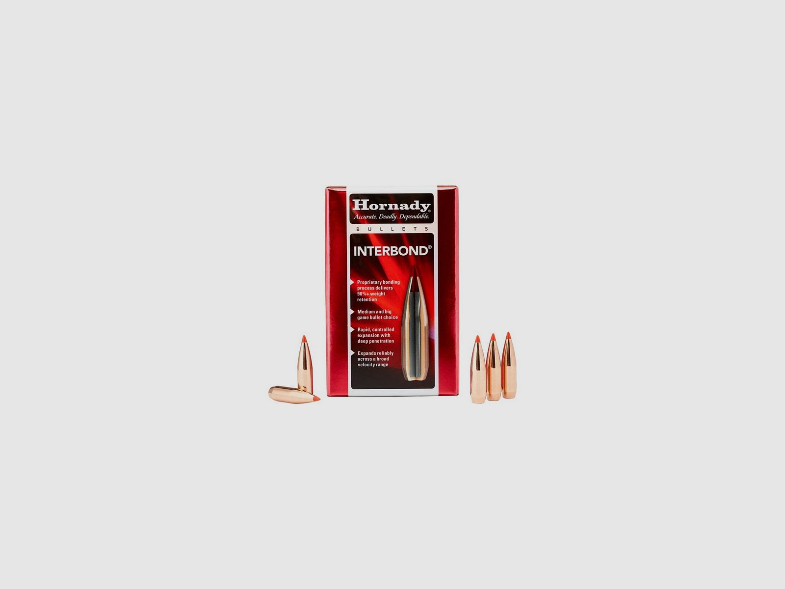 HORNADY GESCHOSSE INTERBOND .308" 165GR 100ST., Bild 3 von 3