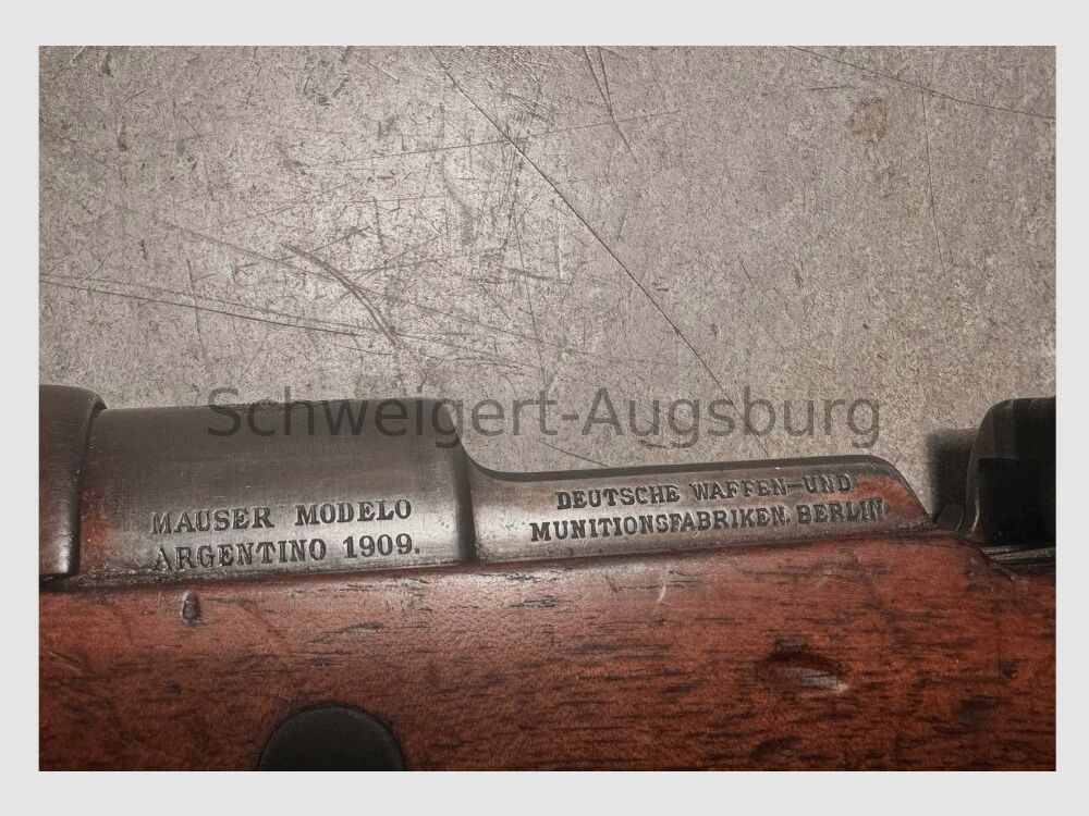 DWM Argentino 1909 Salutgewehr mit BKA Stempelung Salut