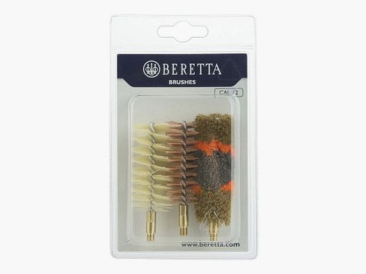 Beretta Flinten Reinigungsbürsten Bronze 3er Set Kaliber 12