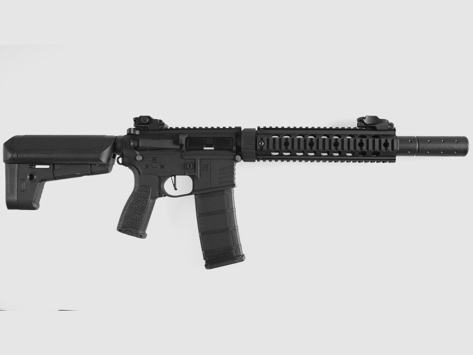 AR15 SilentOps 9” Charlie (Schwarz) max. 0,5J - Delta Armory