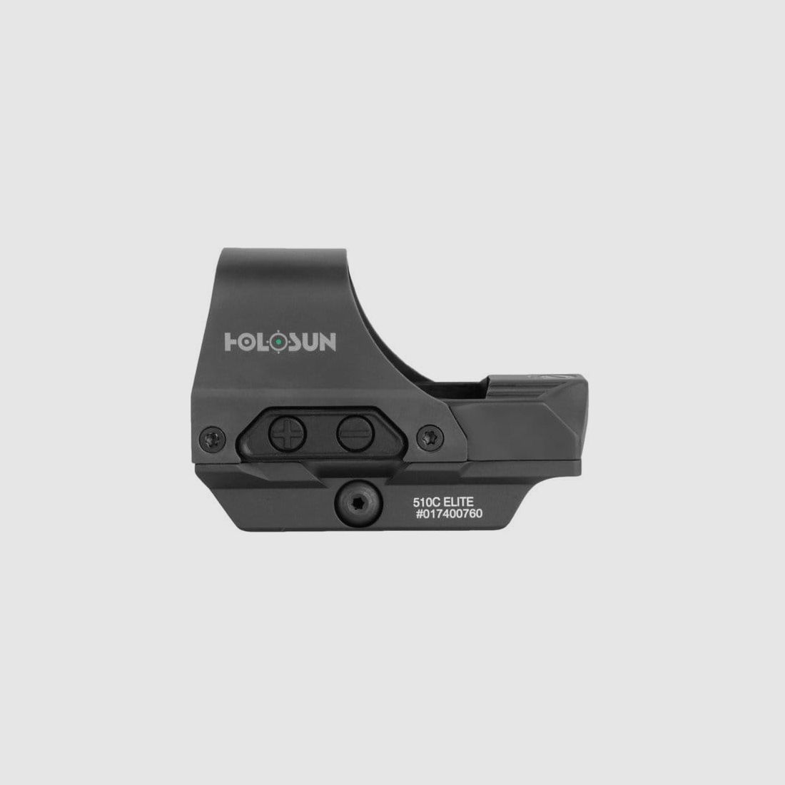 Colimador de reflejo abierto Holosun HE510C-GR Elite Multi Reticle Green Dot – panel solar, imagen 4 de 6