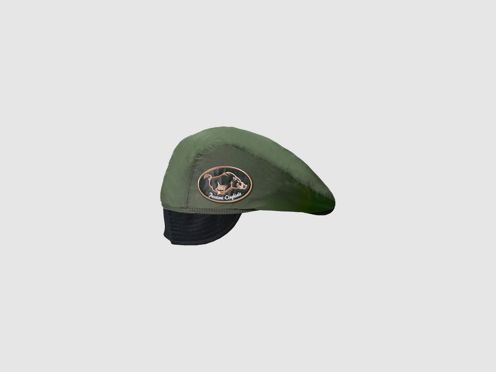 Grüne Kappe mit dem Patch Wildschwein Bronze: Ein perfektes Accessoire für Tierliebhaber, Bild 2 von 4
