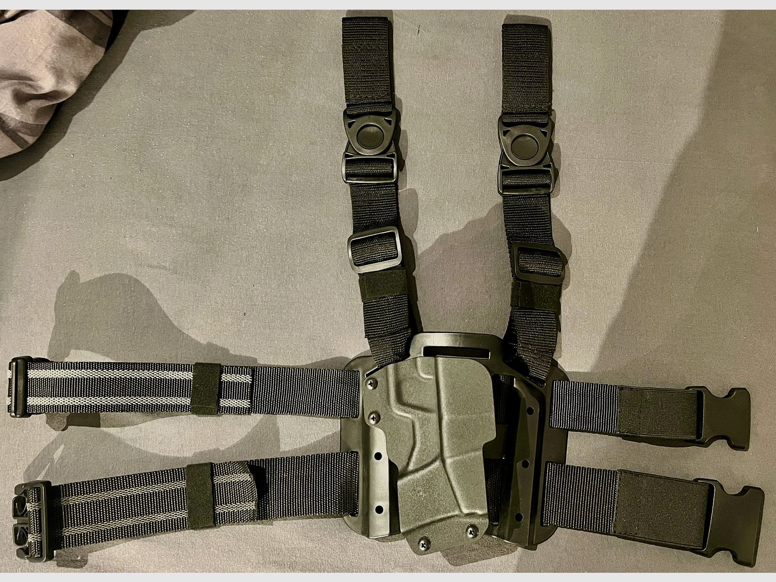 Zeldzaam MP5 beenholster – MP5 / MP5K / MKE T94 / SP5 / SP5K / SP89 – Kydex Nylon Tactisch