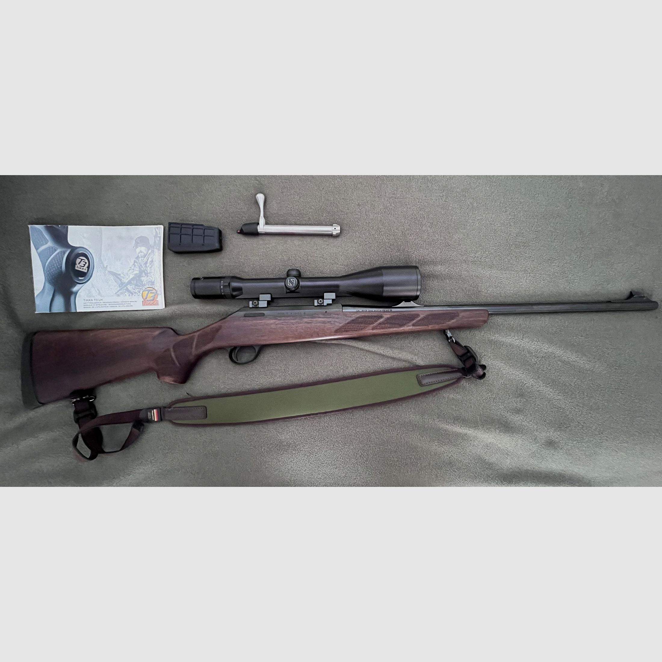 Tikka T3 Hunter, Linksausführung, Kal. 30.06 Sprg, ZF Zeiss  3 -12 x56 T*