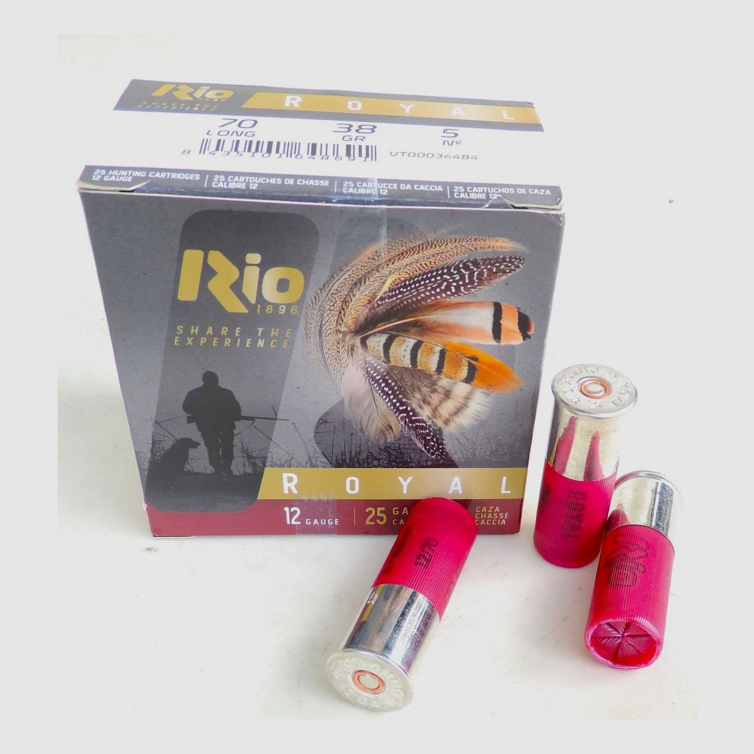 RIO Patronen ROYAL 38 Kal. 12 gr. 38 pb. 5 spezielle Taube
