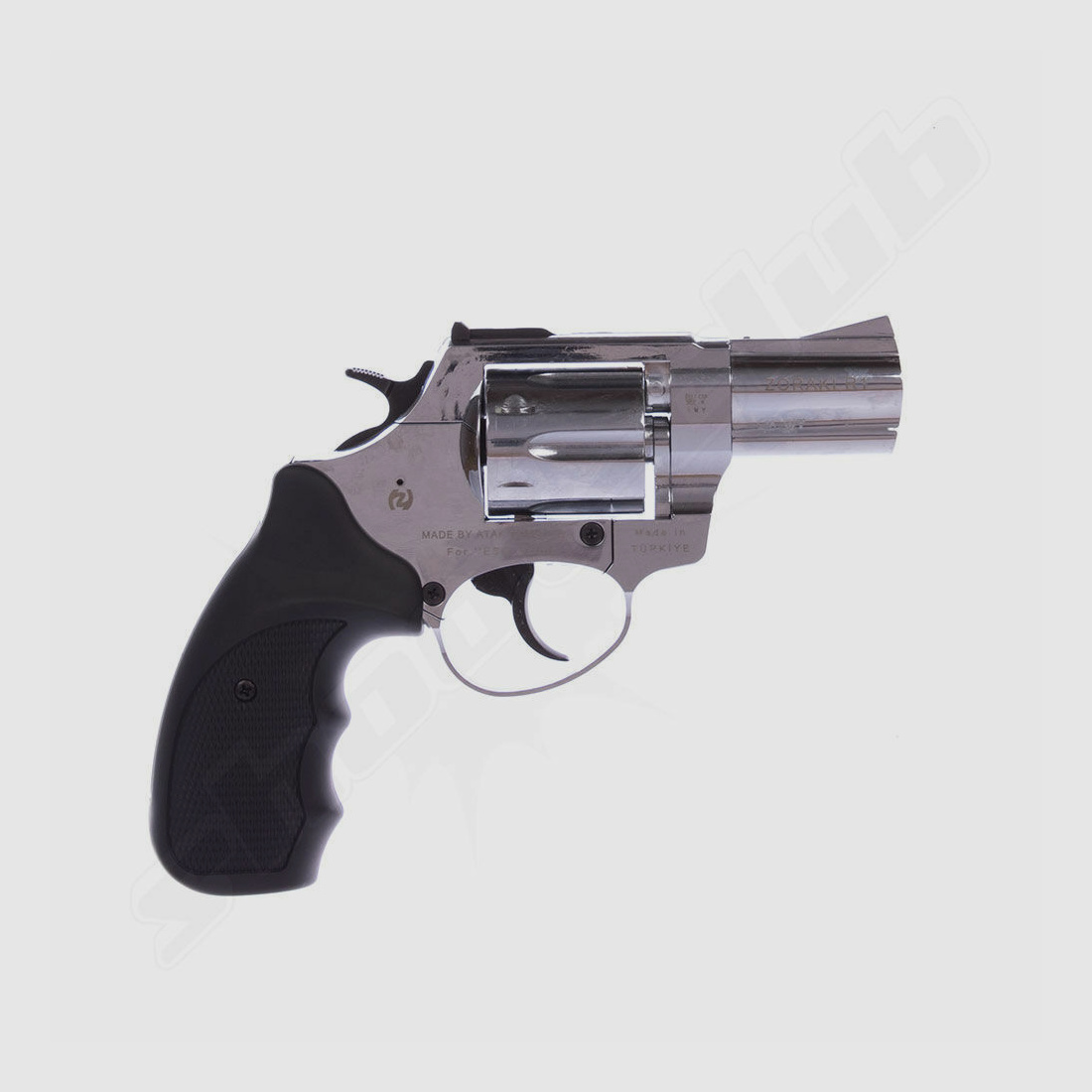 Zoraki	 R1 2,5 Zoll Chrom Schreckschus srevolver 9mm