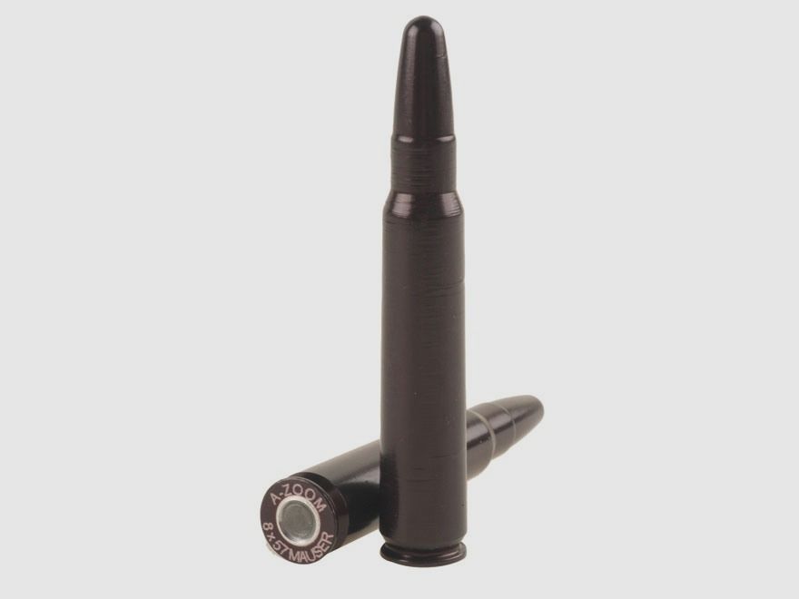 A-Zoom Cartuccia finta in alluminio anodizzato 8x57 Mauser 2-pack