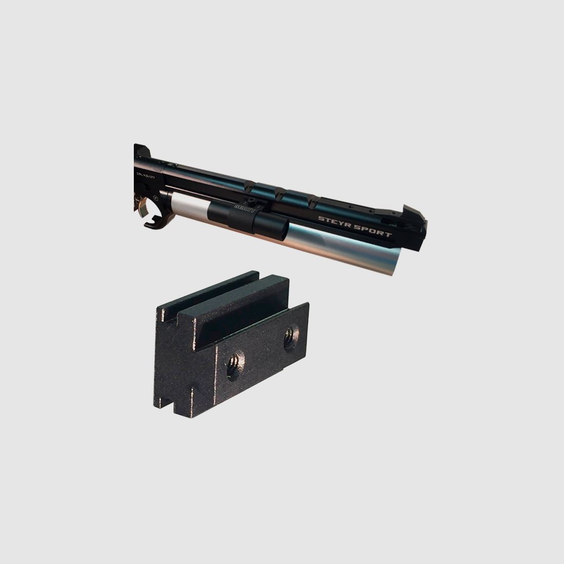 Halterung für SCATT an Steyr LP10/EVO10