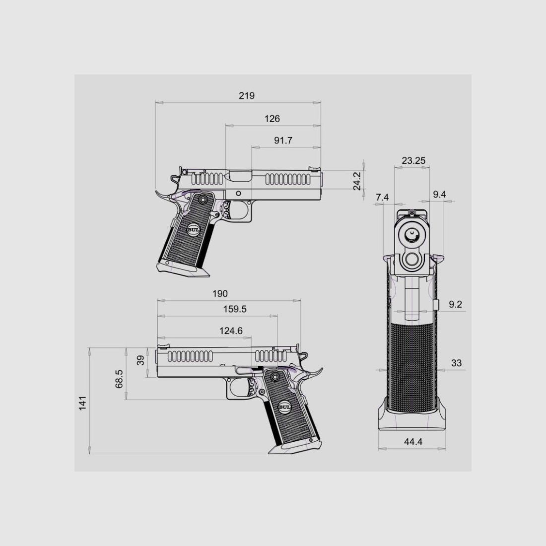 BUL PISTOLE SAS II SL 9LUGER, image 6 sur 6
