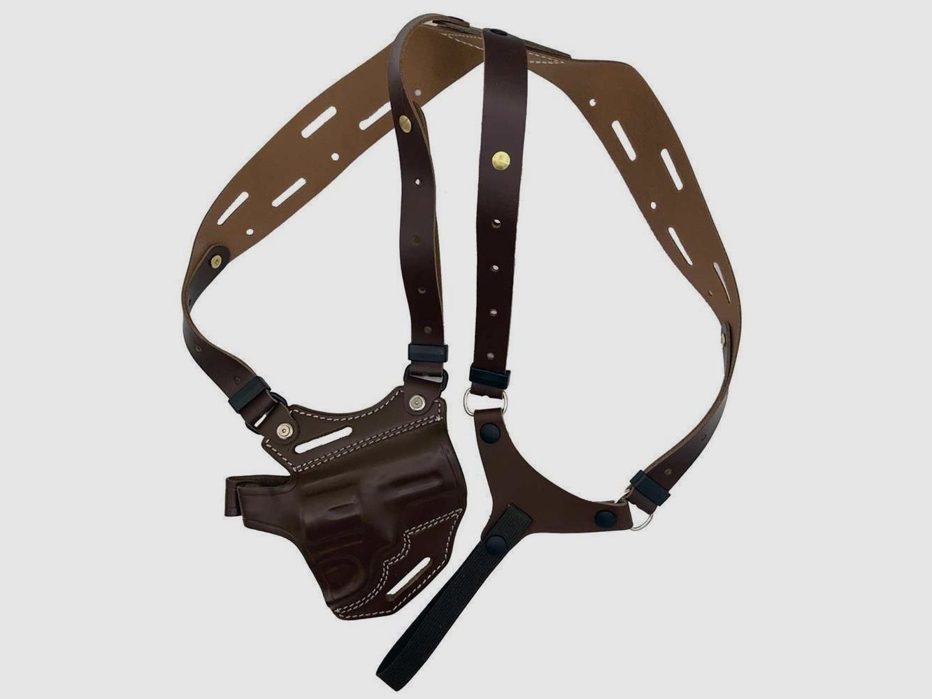 Gürtelholster / Schulterholster MULTI VARIO Glock 20/21/29/30, Zoraki 917-Braun-Linkshänder